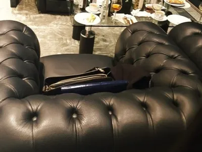 Full Grain Genuine Leather Entertainment Lounge Suite
