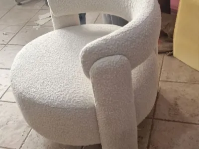 Cherise Cherry Bouclé Chair